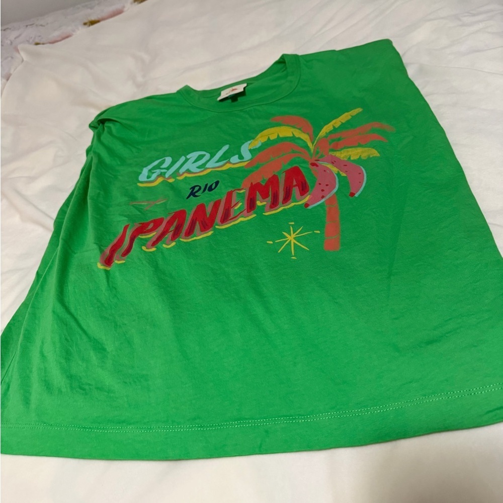 Farm Rio Ipanema Graphic Tee in Green Women’s Small